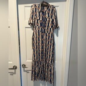 Zara Geometric Maxi Dress Size Small